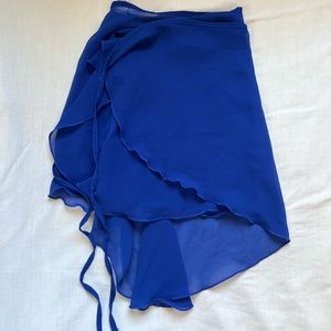 Royal Blue Ballet Wrap Skirt